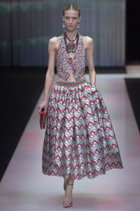 A Prive look from Armani's 40th Anniversary retrospective show.