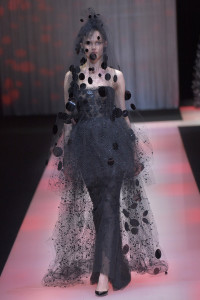 A Prive look from Armani's 40th Anniversary retrospective show.