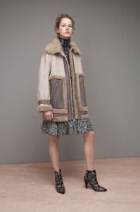 Rebecca Taylor Faux Shearling Coat